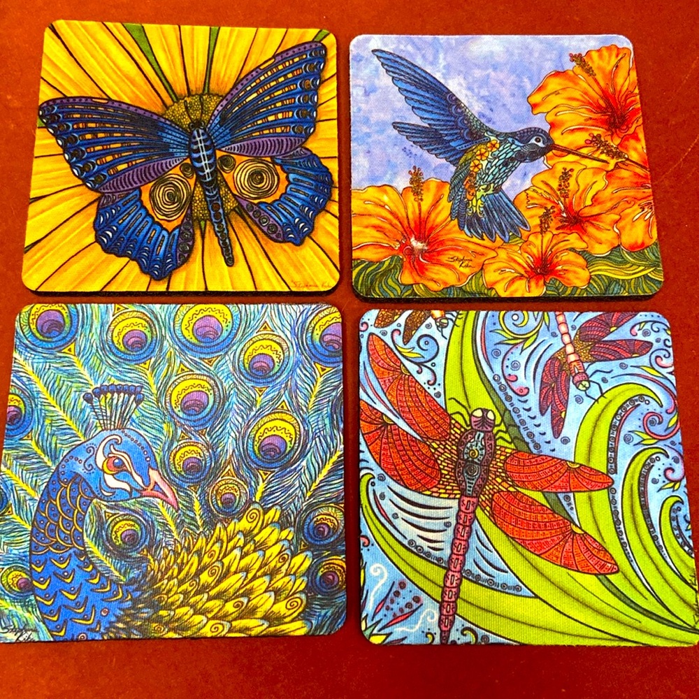 Adorable foam coasters!